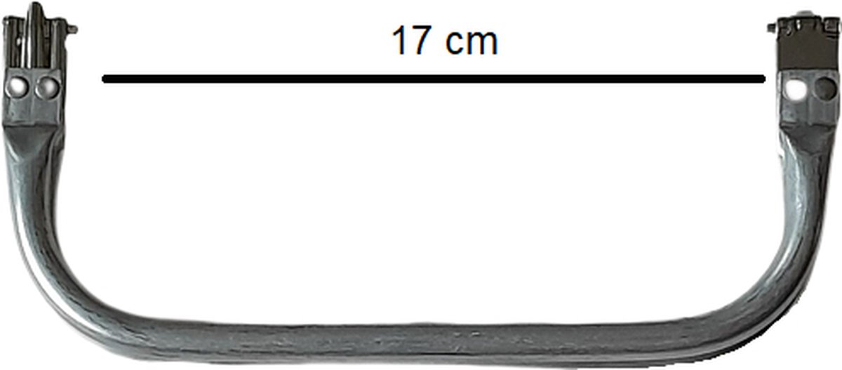 Aluminium frame voor tas- Zilver- 17x8 cm - haken - macramé - breien - DIY tas