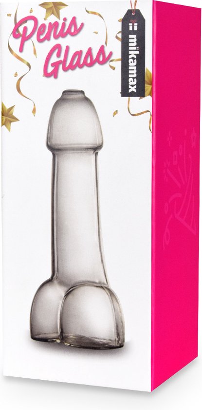 MikaMax Piemel Glas - Shotglas Penis - Cocktail Glas - Alcohol - Grappig Cadeau - Vrijgezellenfeest - Drankspel - 150 ml - 5.5 x 5.5 x 15 cm - Transparant - Glas