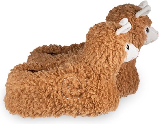 MikaMax Alpaca Sloffen / Lama Sloffen - Dieren Pantoffels - Super Zacht - Houd Je Voeten Heerlijk Warm - One Size Fits All (36 t/m 41)