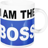 I Am The Boss XXL Mok - Koffiemok - Drinkbeker - Keramisch - Vaatwasserbestendig - Magnetronveilig - 850 ML