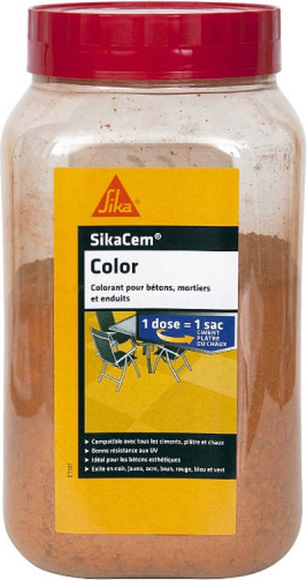 SIKA SikaCem Kleurpoeder voor cement, kalk en pleister - Oker - 400g | bol