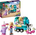 LEGO Friends bubbelthee kar speelgoedset met Nova, Matilde, scooter en bubbelthee-vormige figuur.