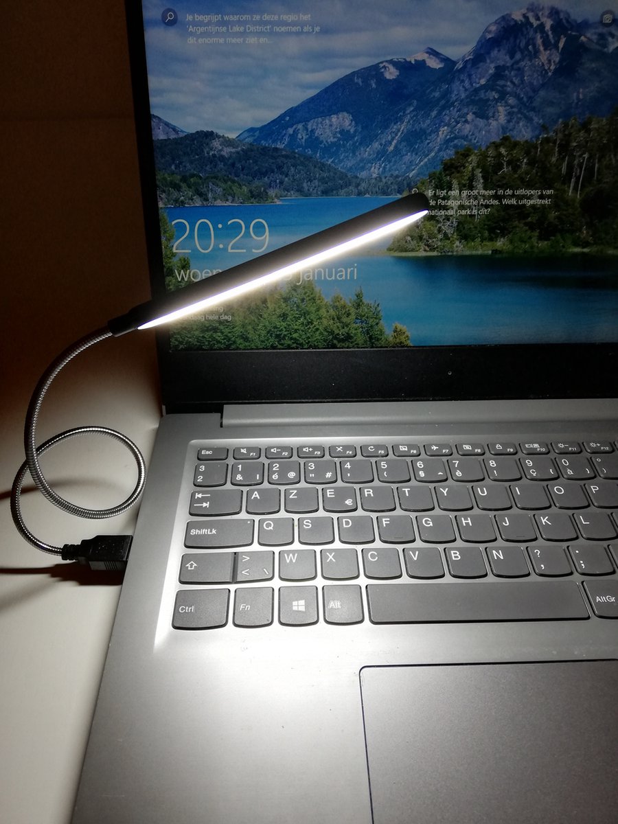 DC-USBL02-BK Lampe LED USB flexible - Lampe de lecture pour ordinateur  portable - Noir