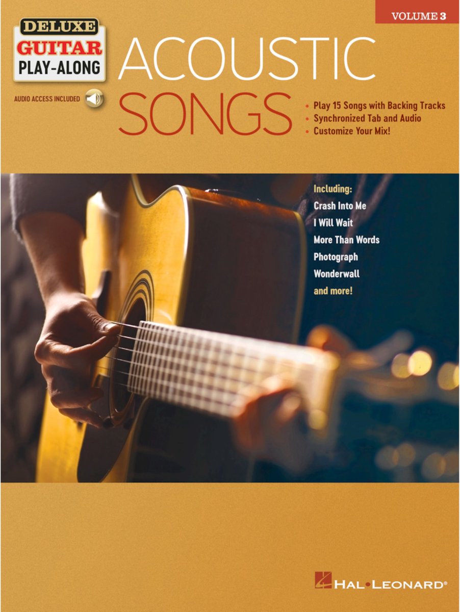 Acoustic Songs: Deluxe Guitar Play-Along Volume 3 [With Access Code]