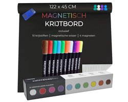 Lift Paar vermijden Krijtbord Sticker met 10 Krijtstiften, Wisser en Magneten - Blackboard -  Krijtsticker... | bol.com