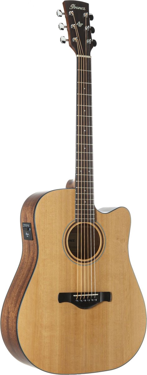 Ibanez AW65ECE Natural Low Gloss westerngitaar met cutaway
