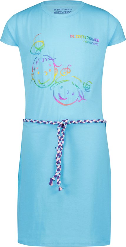 4PRESIDENT Meisjes jurk - Blue Fish - Maat 98 - Meisjes jurken