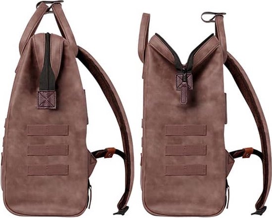 CABAIA sac à dos de loisirs pour ordinateur portable Adventurer Vegan Nubuck Backpack 18L Papeete brun
