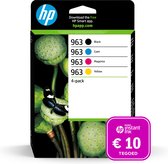 HP 963 - Inktcartridge kleur en zwart + Instant Ink tegoed