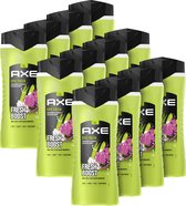 Axe 3-in-1 Douchegel, Facewash & Shampoo - Epic Fresh - Voordeelverpakking - 12 x 400 ml
