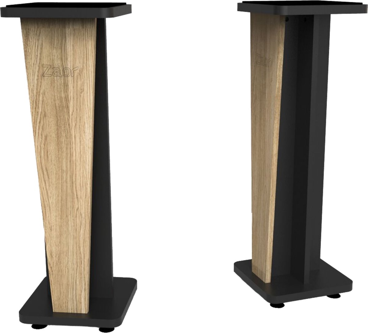 Zaor Stand Croce 36 Oak/Black - Monitor statieven | bol