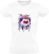 Egel Dames T-shirt | dier | verf | schilder | schattig | cute | dierendag