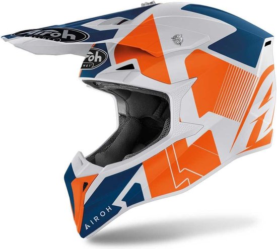 AIROH Wraap Raze Motorcross Helm -Orange Matt S