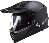 LS2 MX436 Pioneer Evo Matt Black Motocross Helmet XL - Maat XL - Helm