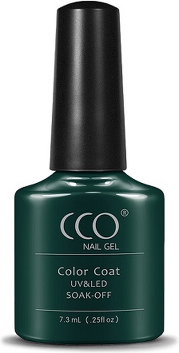 CCO Shellac - Gel Nagellak - kleur Dark Forest 68042 - Groen - Dekkende kleur - 7.3ml - Vegan
