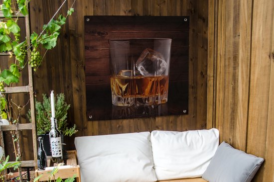 Toile de jardin Whisky - Alcohol - Glas - 100x100 cm