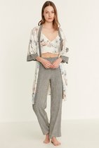 AMARANTA- Cadeau-Viscose 3 Piece Nightgown Set- 3 stuk Viscose Pyjama set-gebloemd-maat XL, Moederdag Cadeau