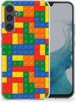Leuk TPU Back Cover Geschikt voor Samsung Galaxy A34 Hoesje Customize Blokken