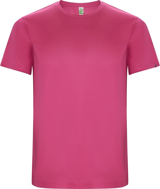 Fuchsia unisex ECO sportshirt korte mouwen 'Imola' merk Roly maat 164 / 16