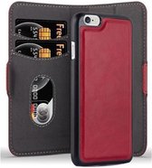 Cadorabo Hoesje geschikt voor Apple iPhone 6 / 6S in GRANAATAPPEL ROOD - Beschermhoes in 2-in-1 design met standfunctie en kaartvak Book Case Cover Etui