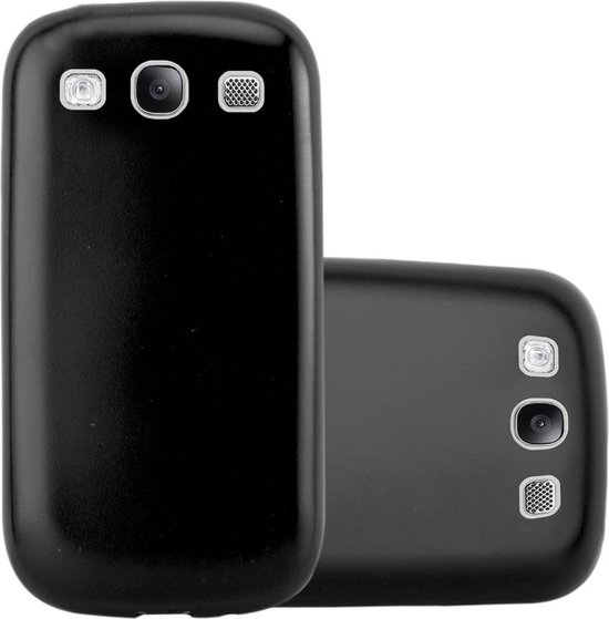 Coque Cadorabo pour Samsung Galaxy S3 / S3 NEO en NOIR MÉTALLIQUE - Coque de protection en silicone TPU souple