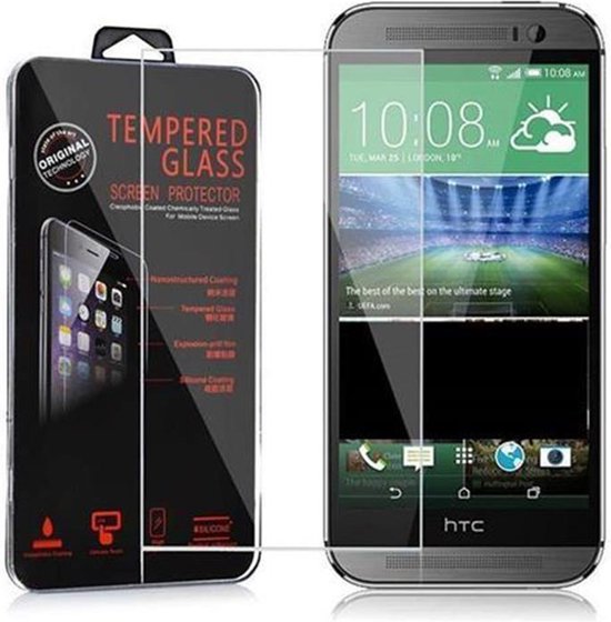 Protecteur d'écran Cadorabo pour HTC ONE M8 - Film d'armure Film de protection en verre de protection d'écran trempé CRYSTAL CLEAR (trempé) de dureté 9H avec 3D Touch