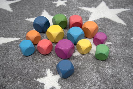 TickiT REGENBOOG HOUTEN KUBUSSEN van TickiT — afbeelding 2