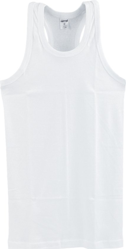 SQOTTON® halterhemd - 100% katoen - Wit - Maat XL