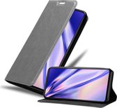 Cadorabo Hoesje geschikt voor Samsung Galaxy A52 (4G / 5G) / A52s in TITANIUM GRIJS - Beschermhoes met magnetische sluiting, standfunctie en kaartvakje Book Case Cover Etui