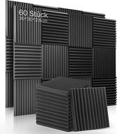 Geluiddempende bekleding - Isolatieplaten - Sound-absorbing upholstery - Akoestische schuimtegels, geluiddichte studioschuimen - soundproof studio foams -Sound dampening 60