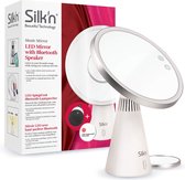 Silk'n make up spiegel met verlichting - Music Mirror - LED Spiegel met speaker en lamp - Wit