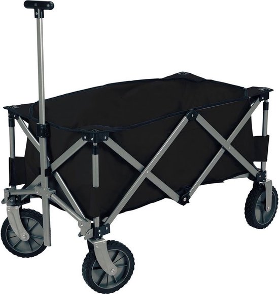 Opvouwbare Bolderkar - Zwart - 90 x 49 x 58 cm van Opvouwbare Bolderkar — afbeelding 2