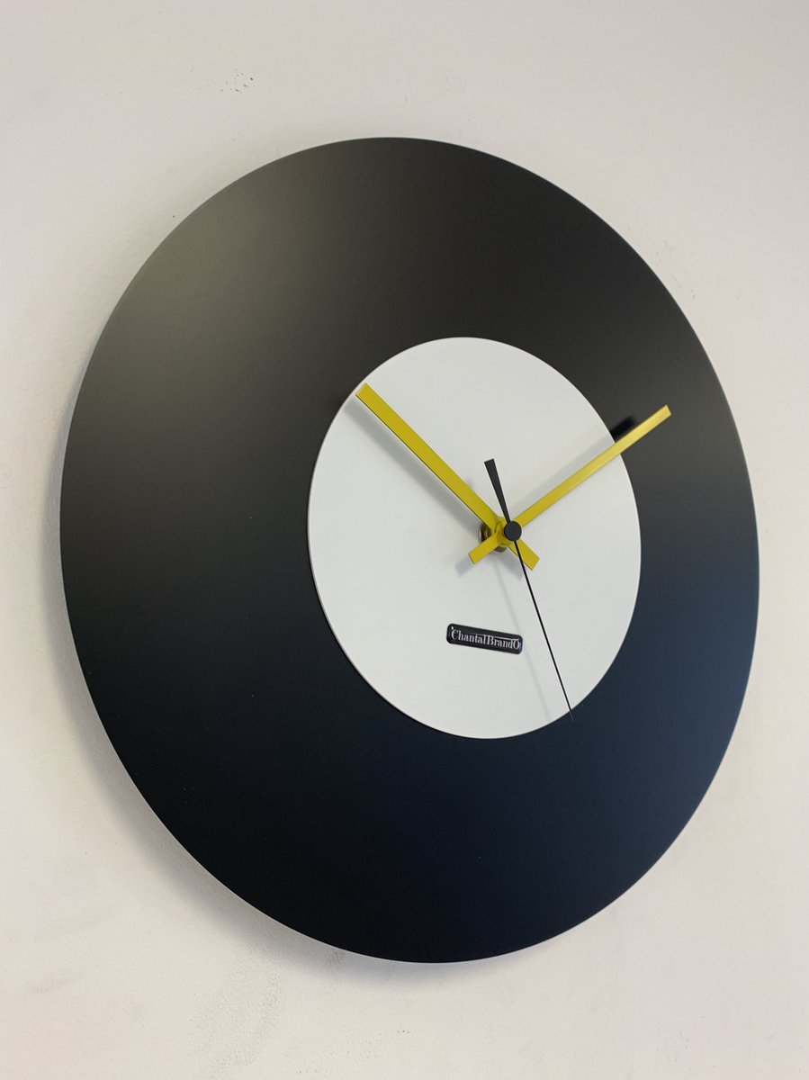 Wandklok ChantalBrandO MISTRAL BLACK & WHITE -- MODERN DESIGN --