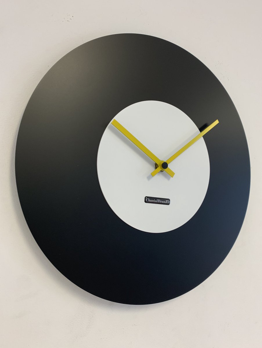 Wandklok ChantalBrandO MISTRAL BLACK & WHITE -- MODERN DESIGN --