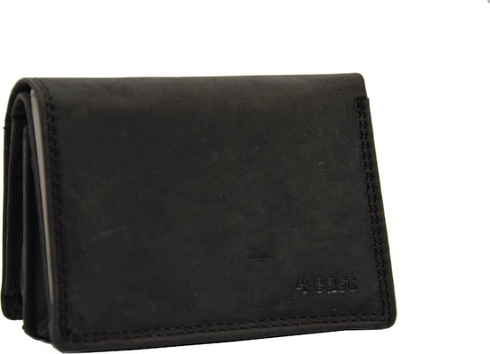 Portemonnee kleine van buffelleer met kleine geld 4E-205- zeer compact met RFID - vakantie portemonnee - Mini portemonnee.