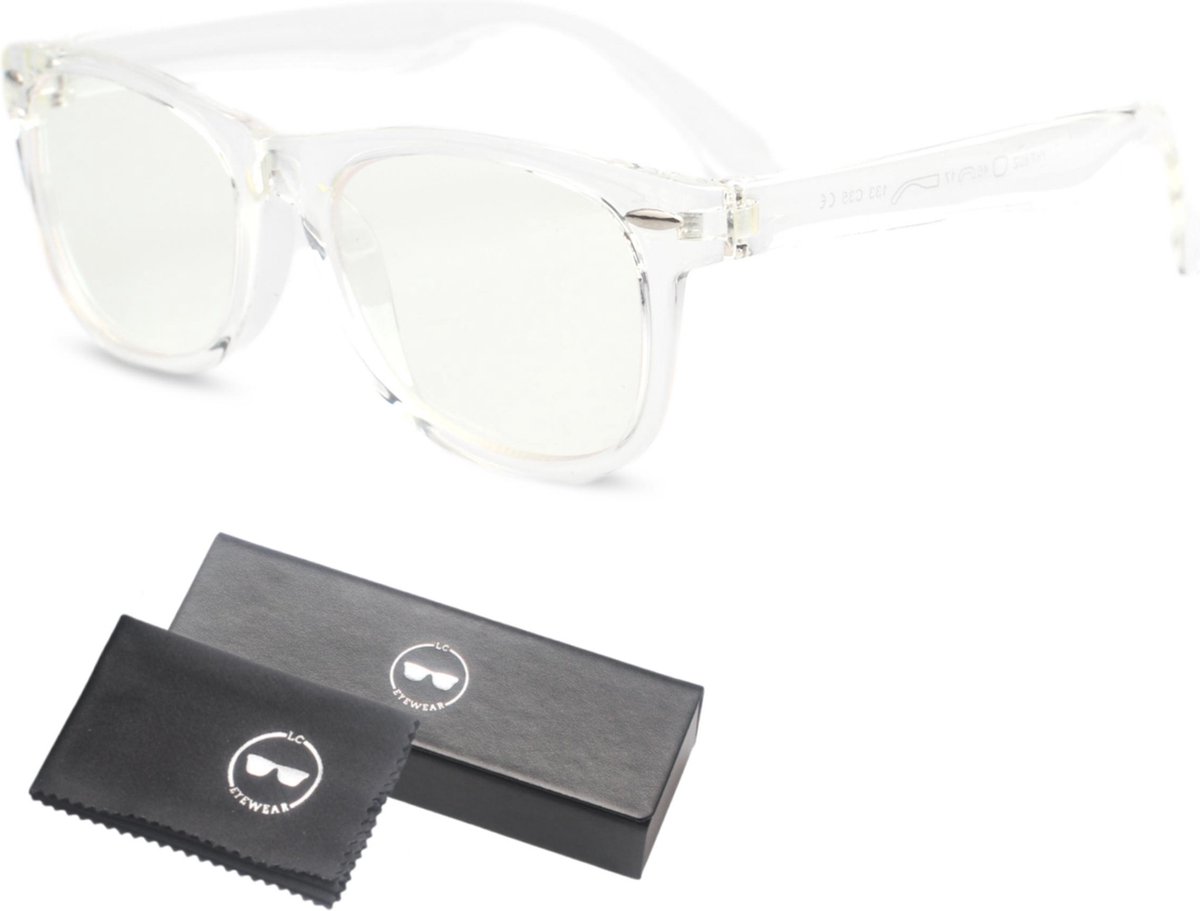LC Eyewear Computerbril voor Kinderen - Blauw Licht Bril - Blue Light Glasses - Beeldschermbril - Unisex - Transparant