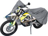 Garage moto Enduro taille XL, housse PVC - 255x110x135cm gris, housse moto, housse moto étanche, housse de protection moto