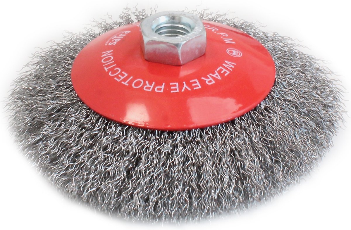 Disque brosse acier - 125mm - Brosse acier - M14 - Brosse