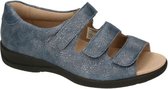 Solidus -Dames - blauw - sandalen - maat 38