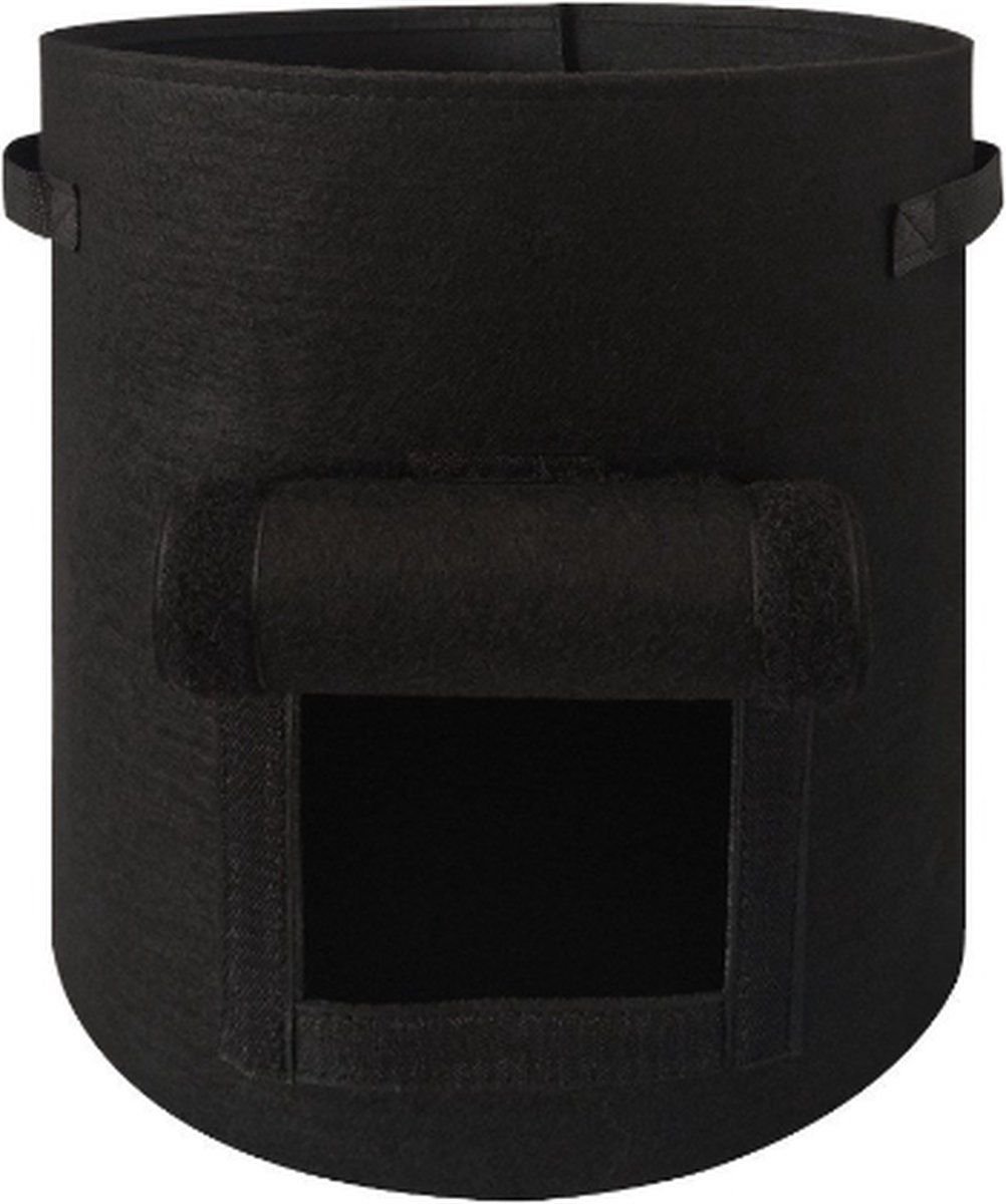 Kweekzak Growbag Grow Bag - Zwart - Medium - Aardappels, Wortels, Uien , Planten - Groentenzak - Groeizak - Plantenzak