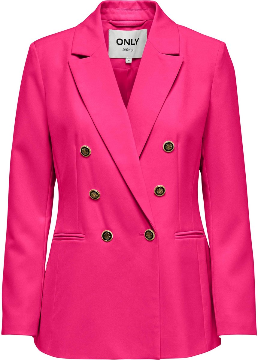 Only Blazer Onlastrid Life L/s Fitted Blazer Cc 15245222 Fuchsia Purple Dames Maat - 34