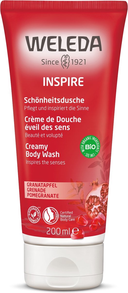 Goedkoopste Weleda Inspire Douchecrème - Granaatappel - 200ml