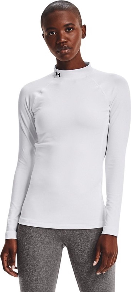 Under Armour Authentics Mockneck - Wit / / Zwart