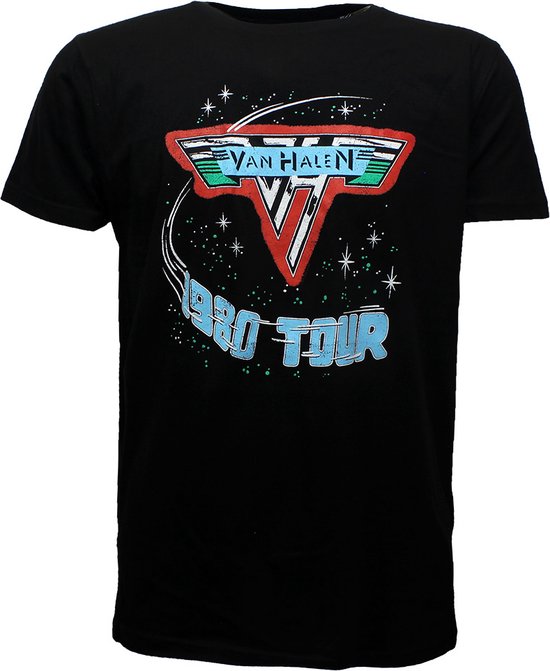 Van Halen 1980 Tour Band T Shirt Zwart Offici le Merchandise bol