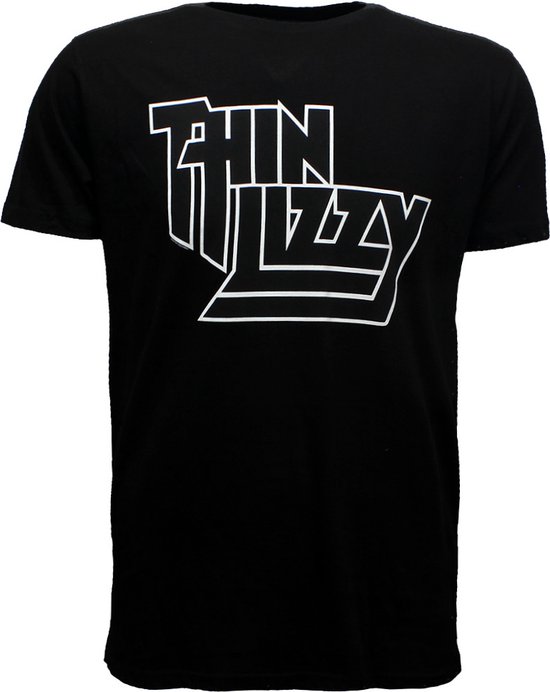 Thin Lizzy Logo Band T-Shirt Zwart - Officiële Merchandise