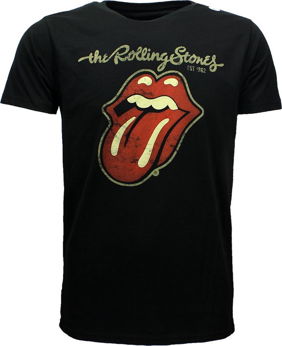 The Rolling Stones Plastered Tongue T-Shirt - Officiële Merchandise