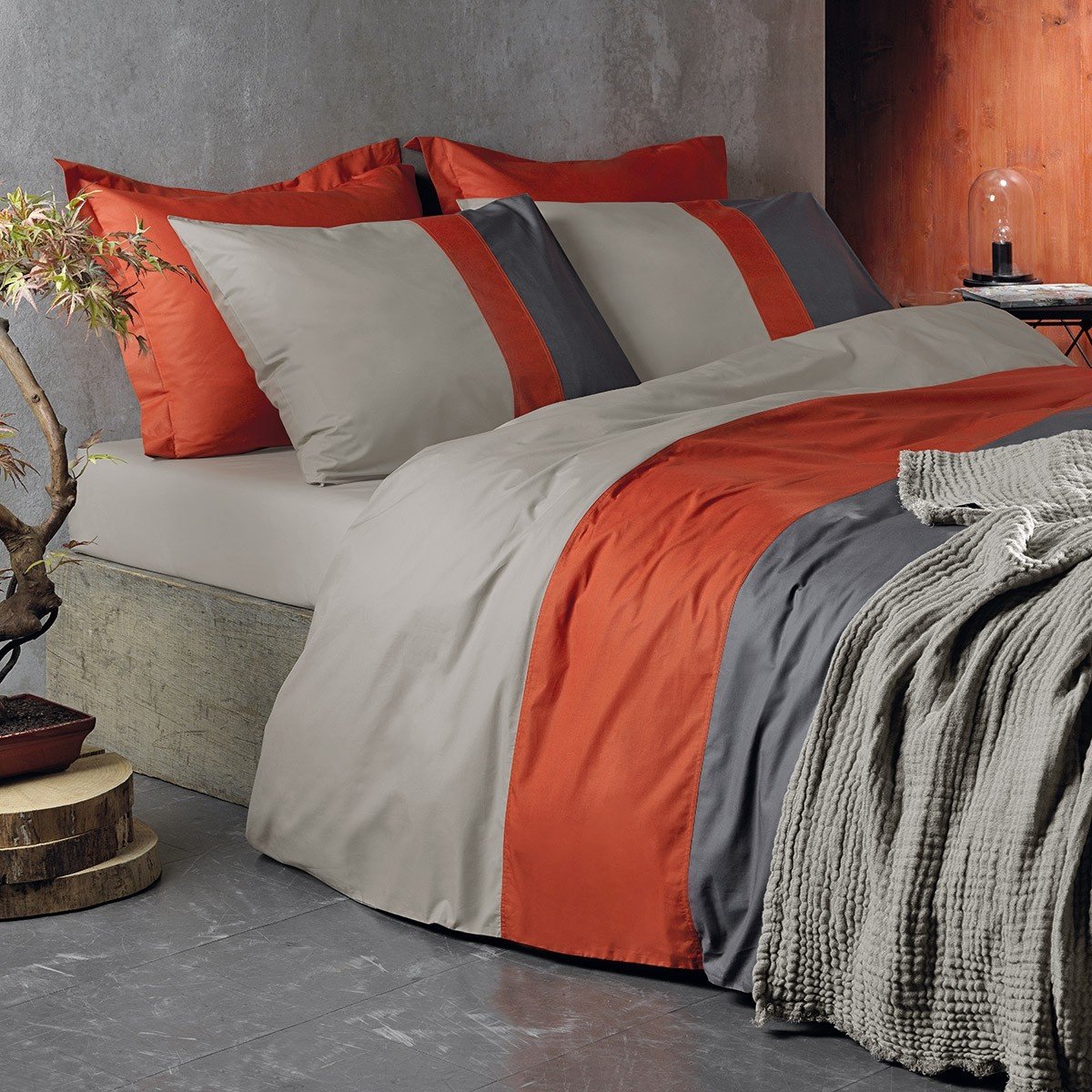 Dommelin Dekbedovertrekset Padua Percal 200TC 260x200/220, Kleur: Taupe