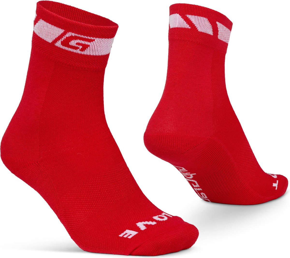 GripGrab - Lente Herfst Fietssokken Thermo Overganssokken - Rood - Unisex - Maat L