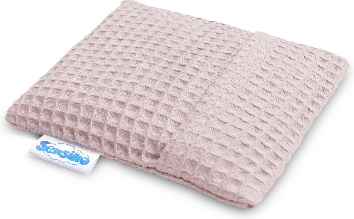Goedkoopste Sensillo Baby Premium Kersenpittenzak Wafel - 100 katoen - Kruik gevuld met Kersenpitten - 13 cm x 16 cm - Roze