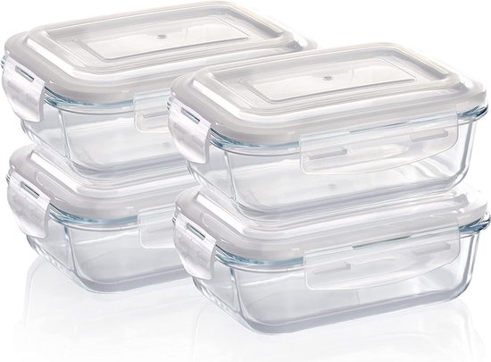 Lot 6 Boîtes Rangement Alimentaires Storemore - Carrées Transparentes, Cuisine, Fraîcheur